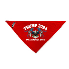 Trump 2024 Take America Back Red Dog Bandana