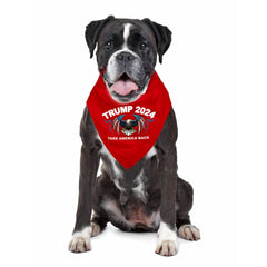 Trump 2024 Take America Back Red Dog Bandana