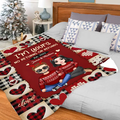 I Am Yours - Personalized Custom Blanket - Christmas Gift For Couple, Wife, Husband