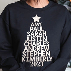 Our Family Christmas Tree 2023 - Personalized SweatShirt