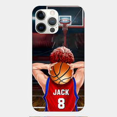 PERSONALIZED BASKETBALL PLAYER PHONE CASE, GIFT FOR BASKETBALL LOVERS