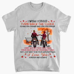 Personalized Couple Clothes - Gift Ideas for Couple/Him/Her/Valentine's Day - I wish I could turn back time