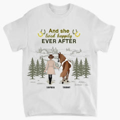 Custom Personalized Horse Girl T-Shirts, Hoodies, and Sweatshirts - - Gift Idea For Horse Lover - Life Is Better With Horses