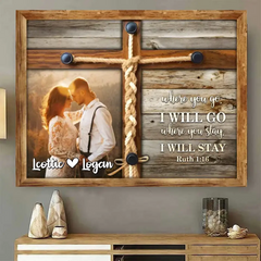 Personalized Couple Photo Gift Best Wedding Anniversary Canvas Wall Art